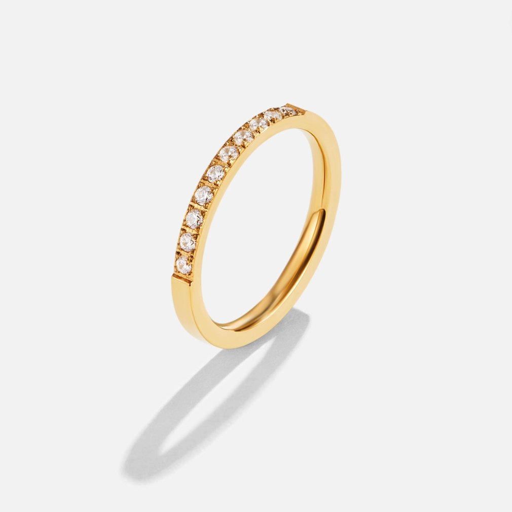 Anillo intemporelle élégance 18K cristal