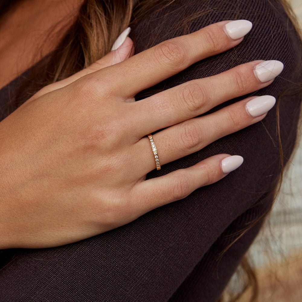 Anillo intemporelle élégance 18K cristal