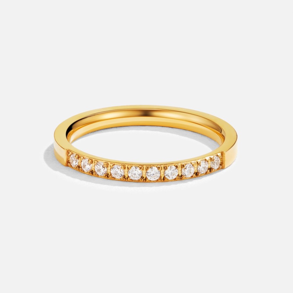 Anillo intemporelle élégance 18K cristal