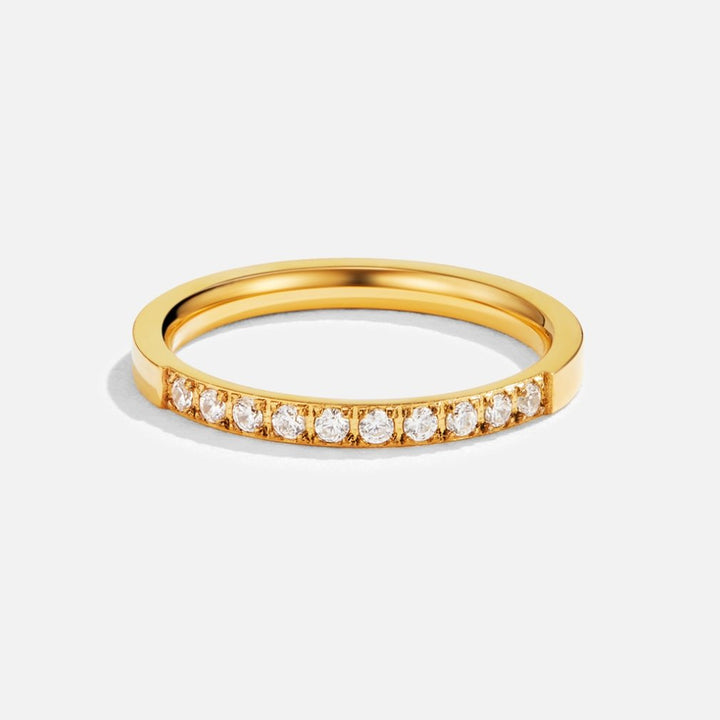 Anillo intemporelle élégance 18K cristal