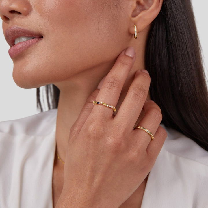 Anillo intemporelle élégance 18K cristal