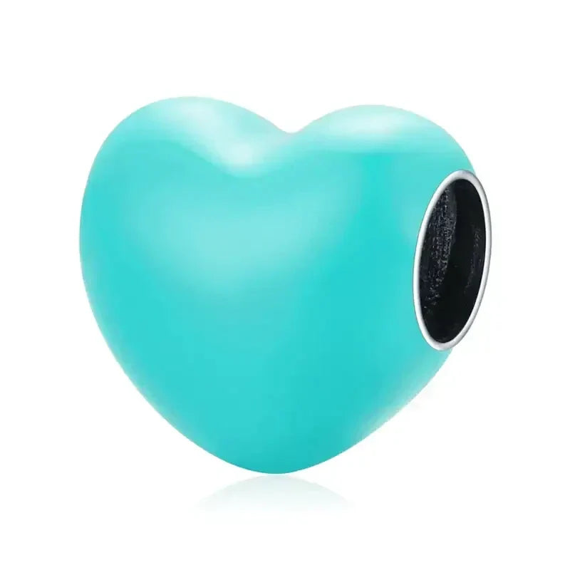Perla en forma de corazón turquesa