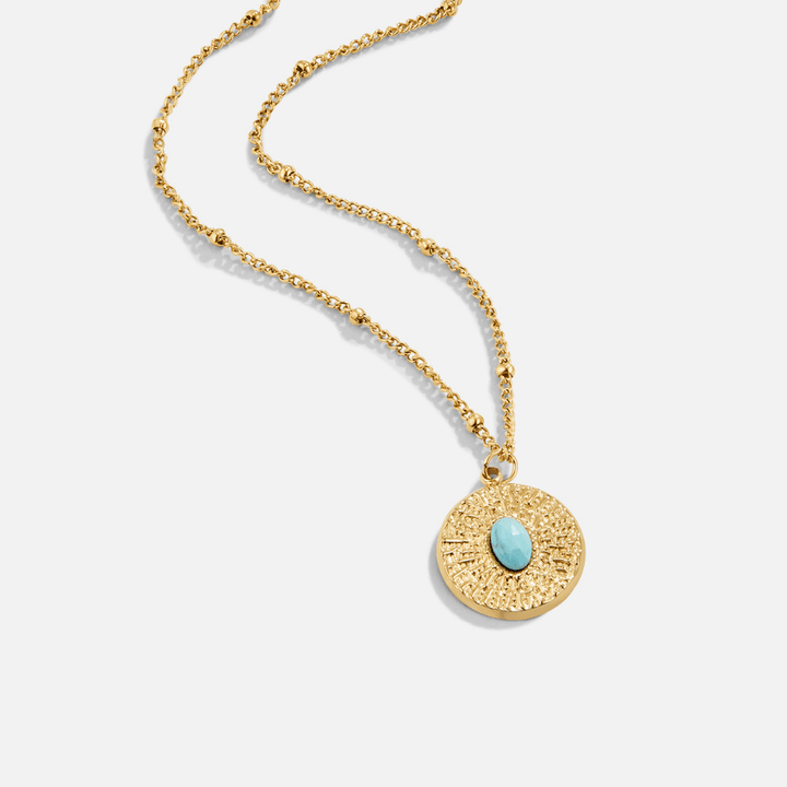 Collar con piedra turquesa