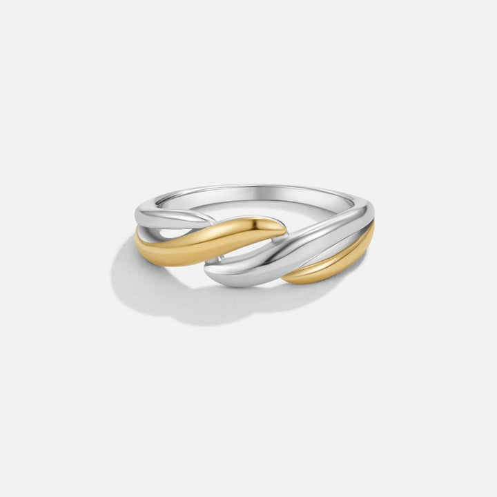Anillo trenzado Ella bicolore