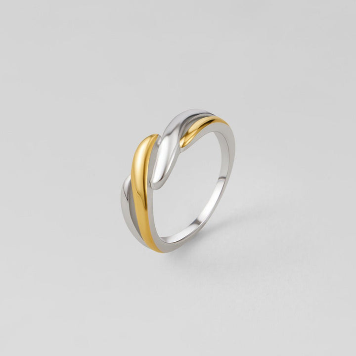 Anillo trenzado Ella bicolore