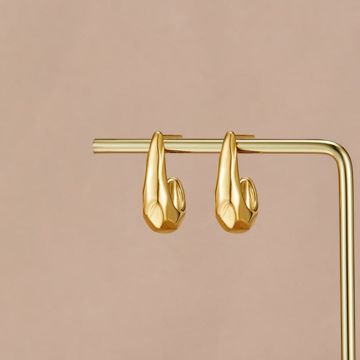 Pendientes dorados Dôme du Danube