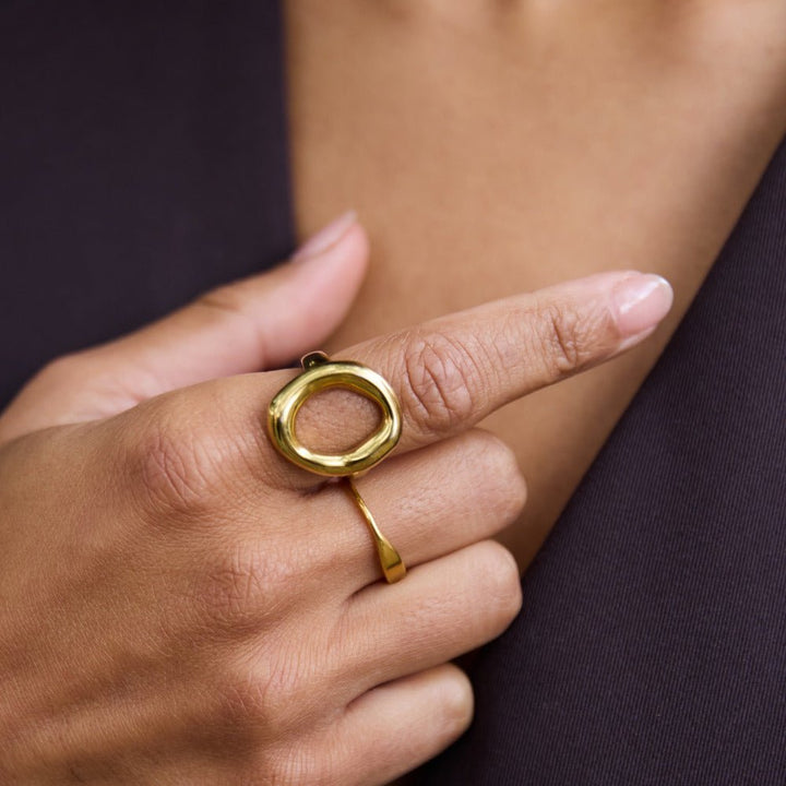 Anillo Vina fondu oro