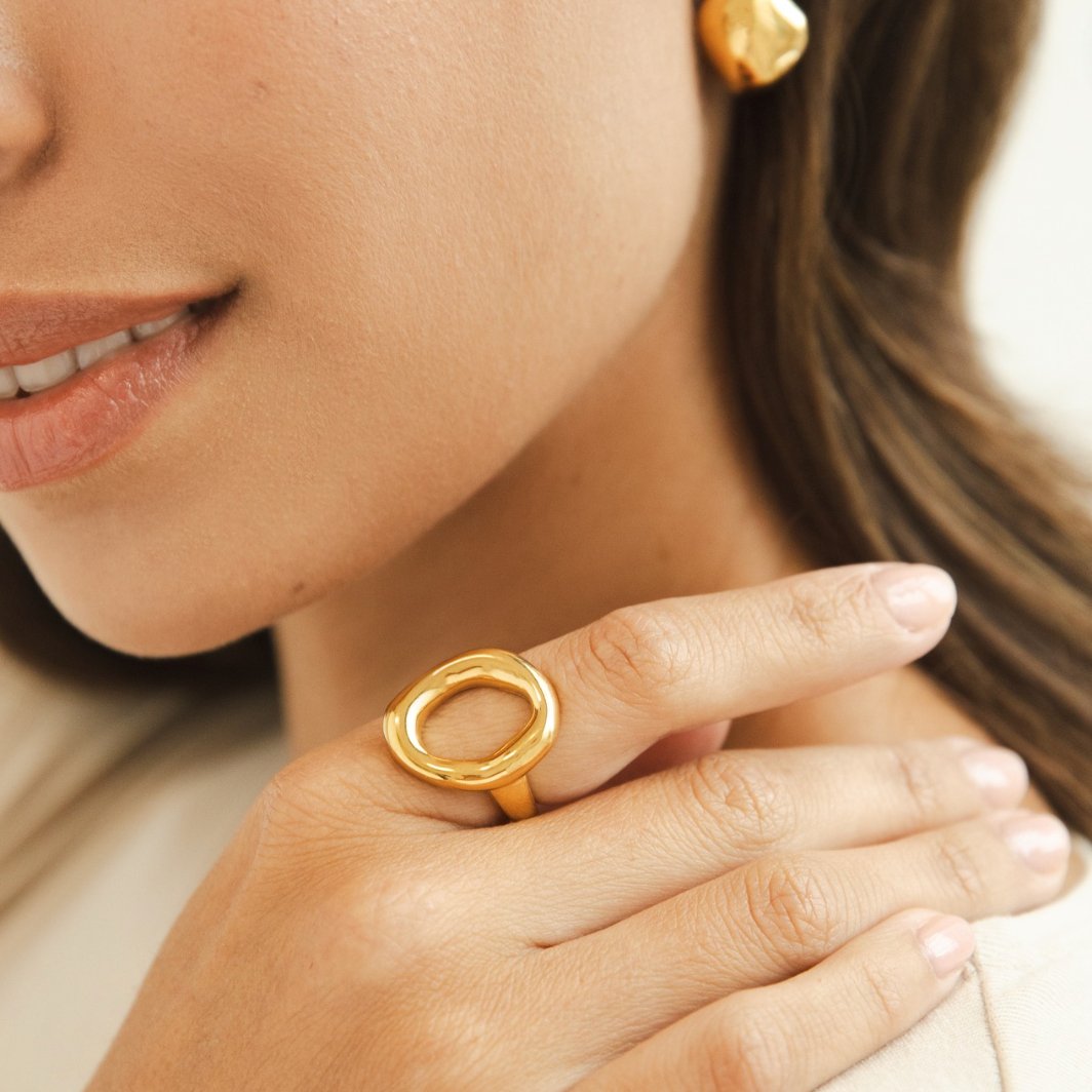 Anillo Vina fondu oro