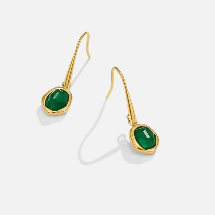 Pendientes vintage esmeralda
