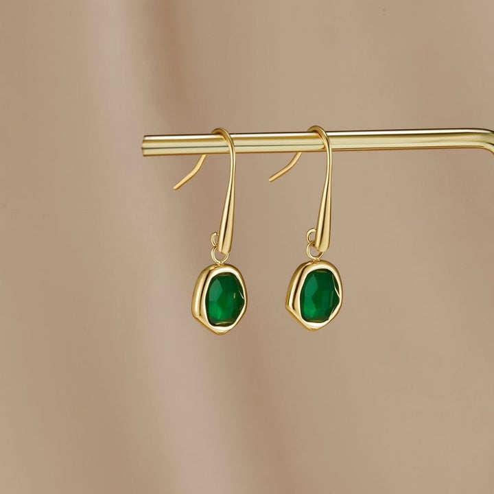 Pendientes vintage esmeralda
