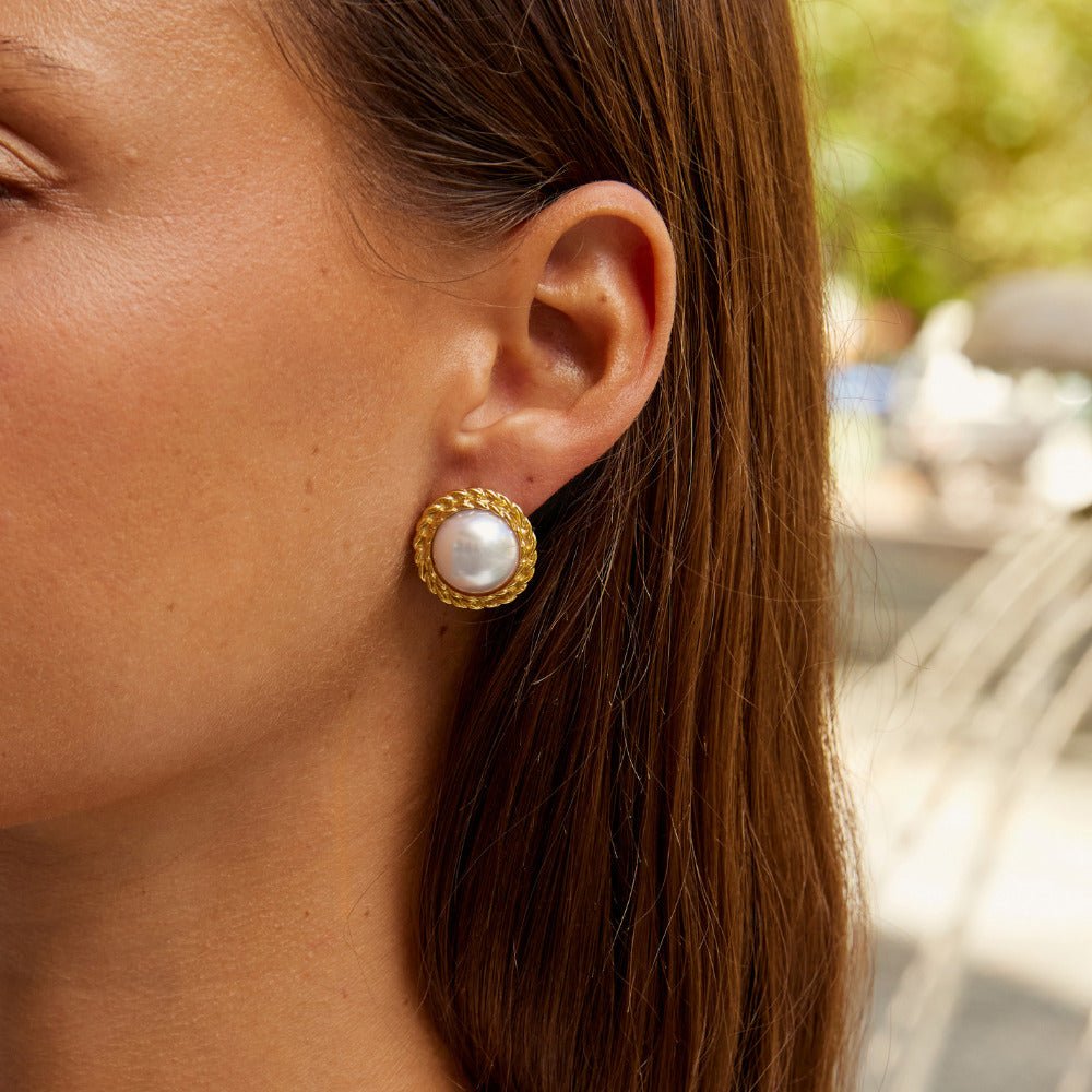 Pendientes vintage Monet con perlas