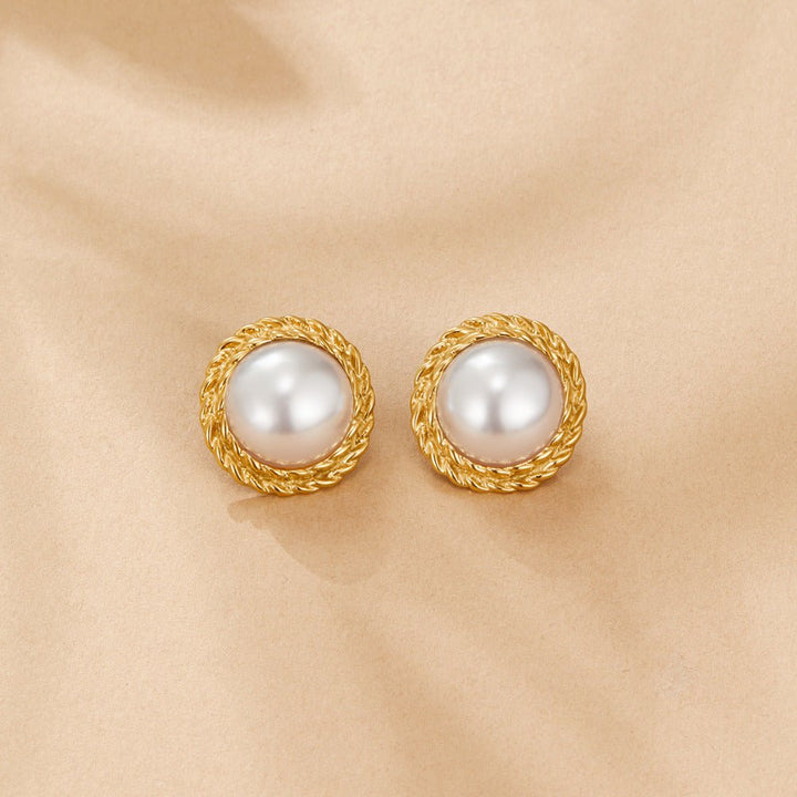 Pendientes vintage Monet con perlas