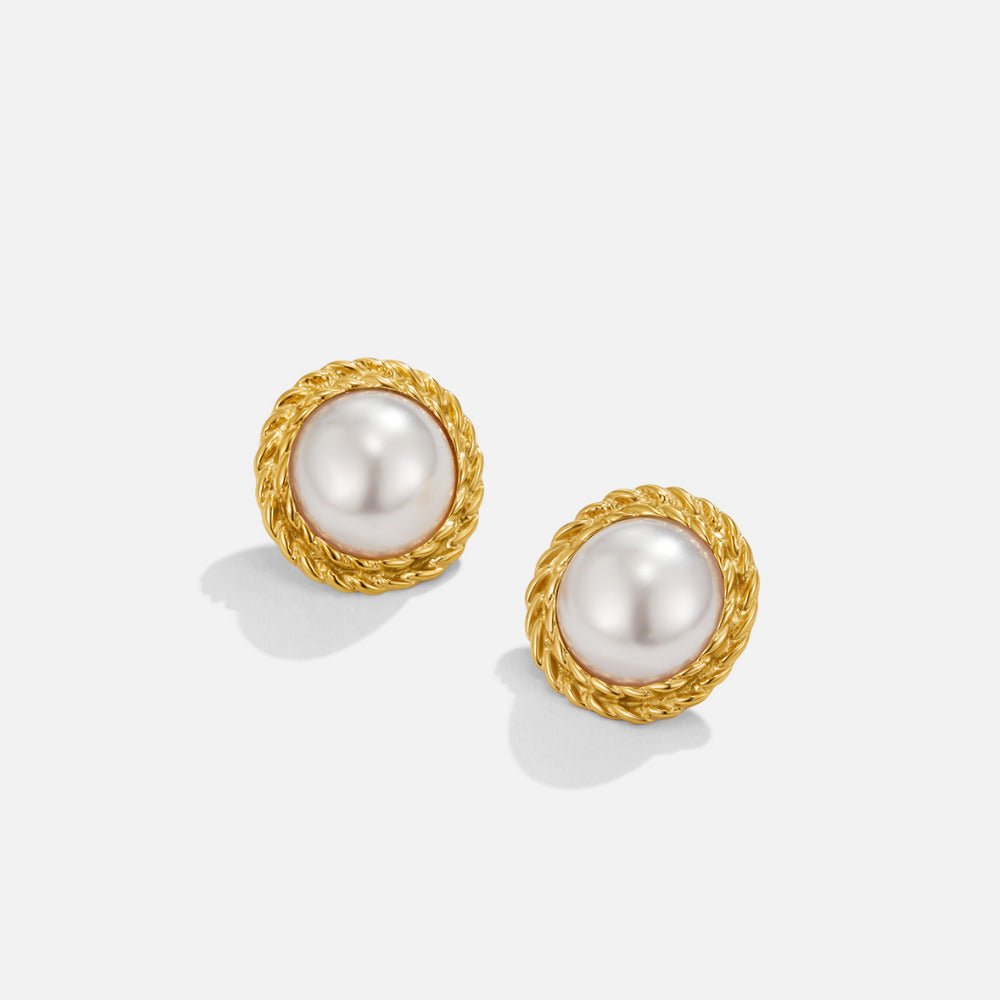 Pendientes vintage Monet con perlas