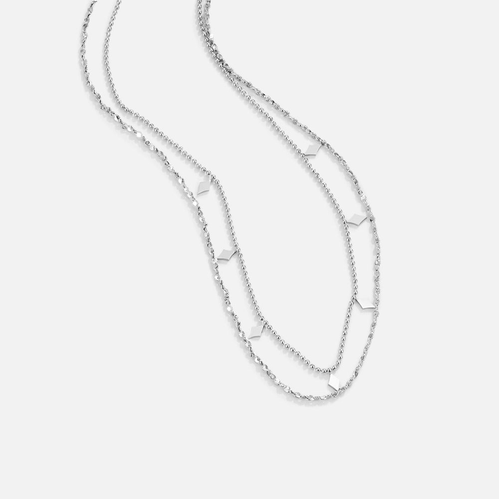 Collar con colgante multicapa de sauce