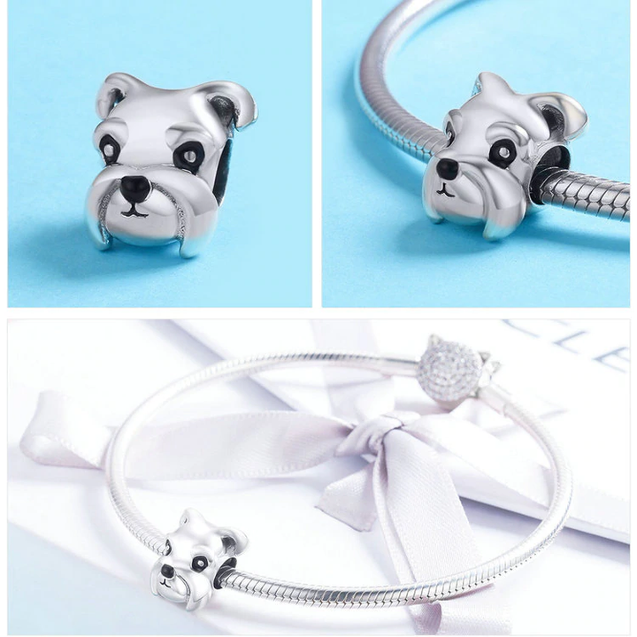 Colgante de plata de terrier yorkshire
