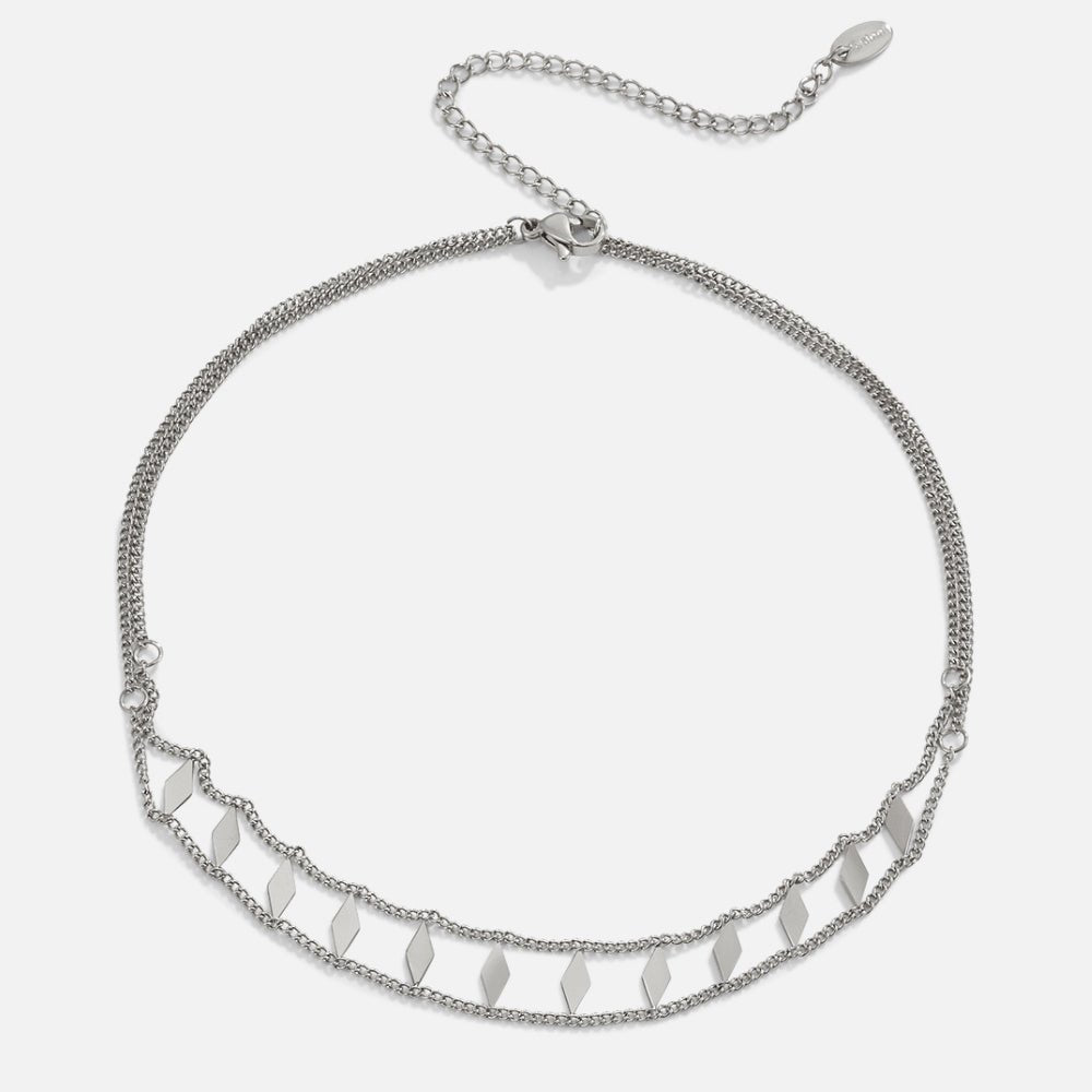 Collar plateado Zara