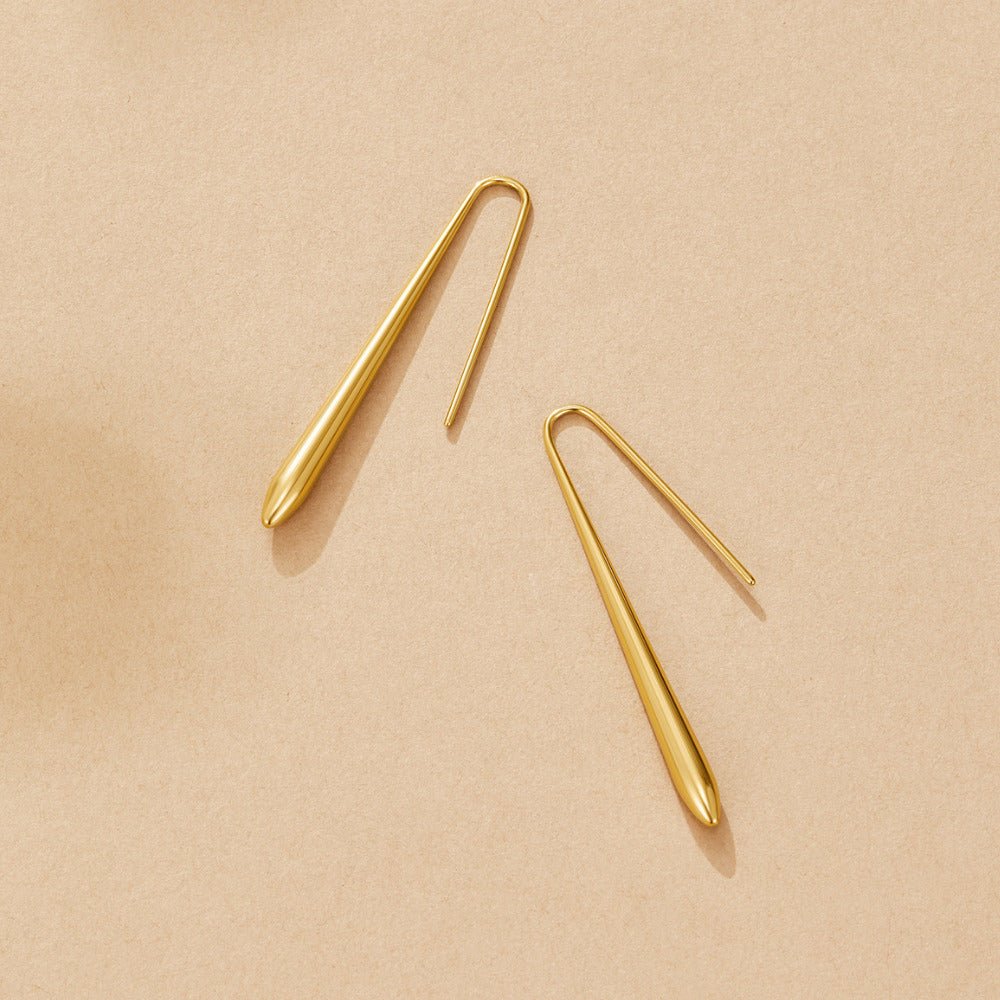 Pendientes dorados Zia gota
