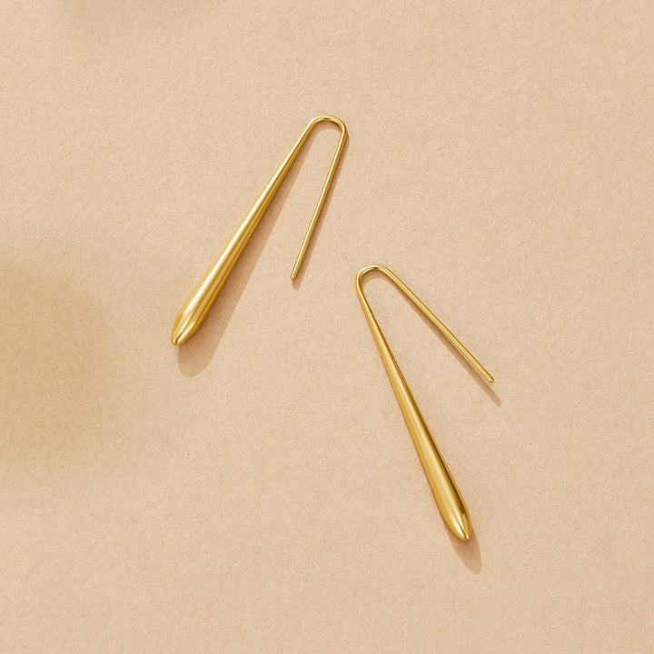 Pendientes dorados Zia gota
